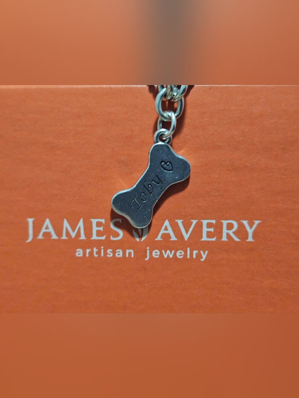 James Avery Sterling Silver Dog Bone Engraved 'Toby' Charm✨️ Price Is Firm.